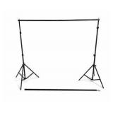 Kshioe Backdrop Stand Kit w 2 Tripod Stands Crossbar Carry Bag Photo Video Background Support