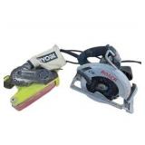 Bosch CS10 Circular Saw & Ryobi BE319 Belt Sander Tool Lot