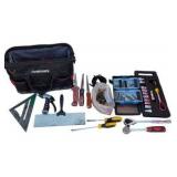 Husky Tool Bag with Mixed Hand Tools, Sockets, Ratchets, Drill Bits and Small Hardware