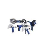 Mixed Tool Lot with Marshalltown Sharpshooter Texture Guns, Duo-Fast TriggerDrive Pro, Dremel Saw-Max and Drain Auger