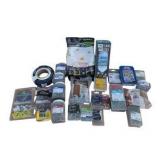 Mixed Hardware Lot with Screws, Fasteners, LED Bulb, Tape & Leveling System