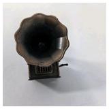Vintage Die Cast Miniature Metal Pencil Sharpener Victrola Gramophone Phonograph Decorative Music Box