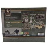 US Army Checkpoint Toy Playset Watchtower/Vehicle/Soldiers/Weapons