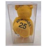 Jim Edmonds #25 Salvino's Bamm Beano's Yellow Plush Beanie Bear