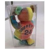 Ken Griffey Jr Bamm Beanos 1998 Tie Dye Plush Bear Salvino's New #24
