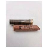Unsearched Wheat Penny Roll & Mixed Unknown Date Penny Tube