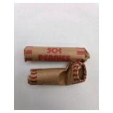 1954 Wheat Penny Rolls – One Full Roll & One Partial Half Roll