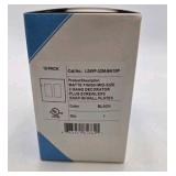 LIDER Electric - Black Matte Finish Mid-Size 2 Gang Decorator Plus Screwless Snap-in Wall Plates - Box of 10 - LSWP-32M