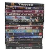 Large DVD Movie Lot Traffic Courageous Friday Night Lights I Am Legend Quarantine More