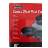 Warrior 18-Piece Carbon Steel Hole Saw Set with Case