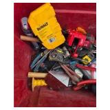 Husky Tool Box with Mixed Hand Tools, DeWalt Charger & Accessories