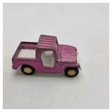 Vintage Tootsie Toy Pink Truck 3.5” Jeep Die-Cast Metal Collectible Vehicle