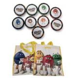 M&M’s World Poker Chip & Tote Bag Lot
