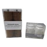Kirkland’s Home Christmas Collection 3-Piece Acacia Wood Salt & Pepper Set