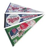 Minnesota Twins 1987 World Series & Division Champions Pennant Lot