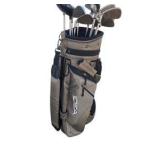 Adams Golf Bag With Assorted Irons, Wedges & Fairway Wood