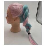 FABA Mannequin Head with Pink & Blue Synthetic Hair