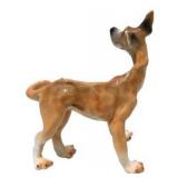 Great Dane Dog Decor Lot Ceramic Dog Figurines, Brass Hanging Mobile, Doberman Style Candle