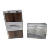 Kirkland’s Home Christmas Collection 3-Piece Acacia Wood Salt & Pepper Set