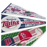 Minnesota Twins 1987 World Series & Division Champions Pennant Lot