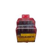 Red Tool Box with Gator Grip Socket Set, Drill Bit Sets and Mixed Hand Tools