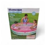 Mixed Pool, Swim & Outdoor Toy Lot with 3-Ring Pool, Tennis Set & Water Toys