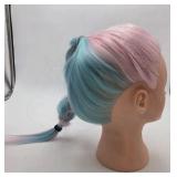 FABA Mannequin Head with Pink & Blue Synthetic Hair