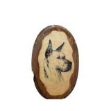 Lot of 4 Pieces Great Dane Dog Art Lot Hand Painted Agate Slabs and Hand Painted Wood Plaques AMCDC Award
