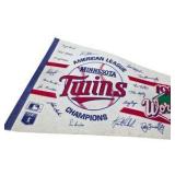 Minnesota Twins 1987 World Series & Division Champions Pennant Lot