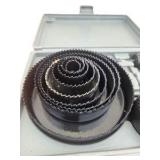 Warrior 18-Piece Carbon Steel Hole Saw Set with Case