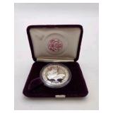 1988-S Proof American Silver Eagle 1 oz Silver Dollar With Box & COA