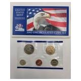 2002 & 2003 U.S. Mint Uncirculated Coin Sets with Certificates