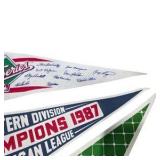 Minnesota Twins 1987 World Series & Division Champions Pennant Lot