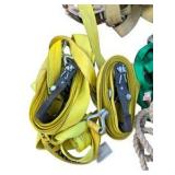 Assorted Tie Down Straps, Ratchet Straps, Ropes and Bungee Cords Lot