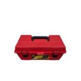 Red Tool Box with Gator Grip Socket Set, Drill Bit Sets and Mixed Hand Tools