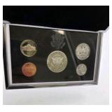 3 Silver Coins in this set = over .06 Troy Oz of Pure Silver! 1996 United States Mint Premier Silver Proof Set