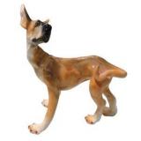 Great Dane Dog Decor Lot Ceramic Dog Figurines, Brass Hanging Mobile, Doberman Style Candle