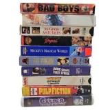 VHS & DVD Lot Bad Boys Pulp Fiction Casper Holiday Inn White Christmas More