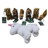Through the Woods Plush Animal Ornaments & White Unicorn Plush Lot over 60$ retail