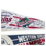 Minnesota Twins 1987 World Series & Division Champions Pennant Lot