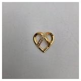 Premier Designs Silver Ice Bracelet, Crystal Icicle Earrings & Gold-Tone Heart Pin