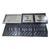 Decorative Wall Art Sign Lot – Live Laugh Love, Wine O’Clock, Out of Office