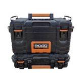 RIDGID Tool Box & Rolling Tool Storage Box Lot