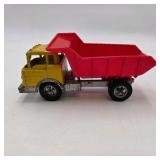 Lot of 2 Vintage Hubley Kiddie Toy Diecast Metal Cattle Trailer & Dump Truck