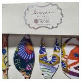 Mixed Home Decor Lot – Artistic Spoons, Live Love Laugh Plaque, Sun Tray and Abstract Decor