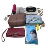 Mixed Purse, Clutch, Umbrella, Face Masks & Small Accessories Lot