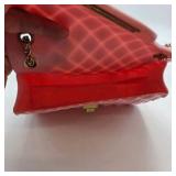 Pink Quilted Chain Strap Shoulder Bag with Gold-Tone Hardware