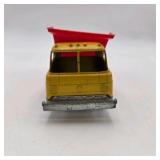 Lot of 2 Vintage Hubley Kiddie Toy Diecast Metal Cattle Trailer & Dump Truck
