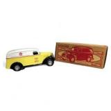 Ertl 1938 Chevrolet Panel Truck Yellow Diecast Piggy Bank Limited Edition