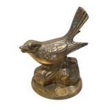 Brass Tone Country Decor Lot Bird Figurine, Farmer Statue, Flying Ducks Geese - 3 Pc PLUS Vintage Gold Tone Swan Decor Lot Crystal Accent Candle Holders Basket Centerpiece